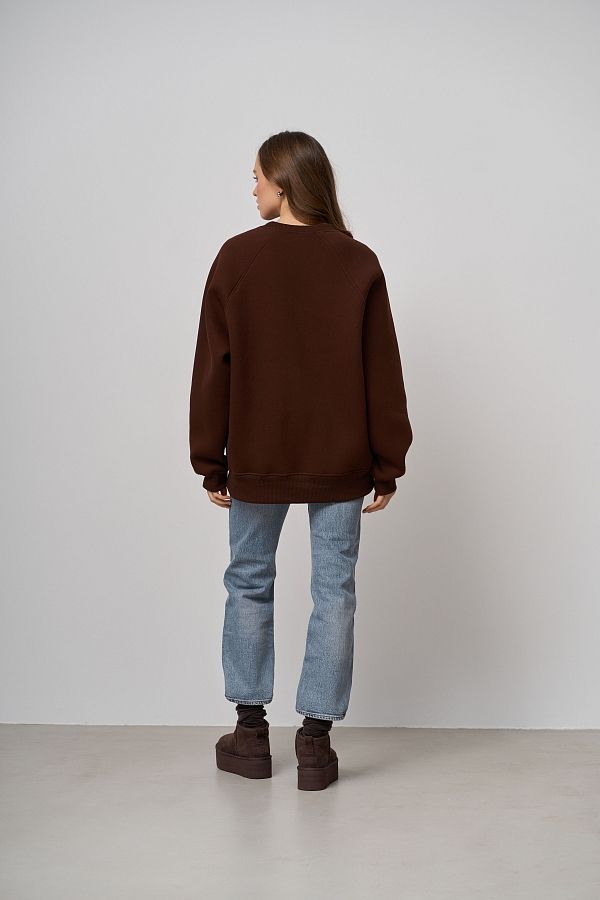 Brown sweatshirt with print SV01/4 № 3