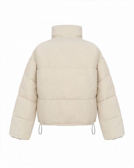 Short two-sided down jacket ivory - №2