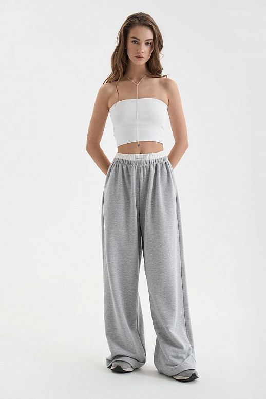 Knitted palazzo pants - №2