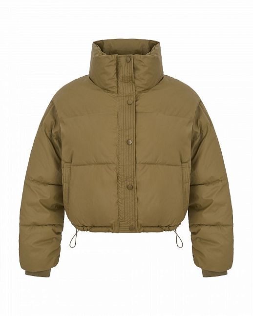 Green down jacket