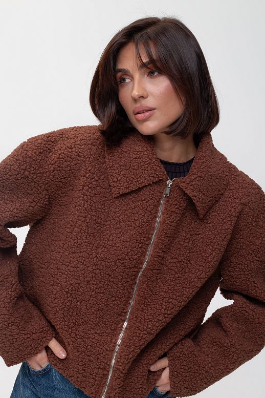 Brown fur jacket